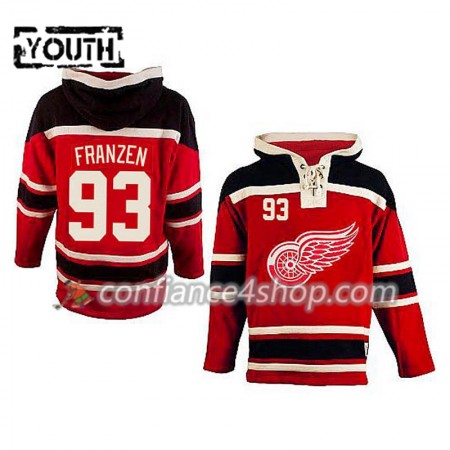 Adidas Maillot de Hockey Detroit Red Wings Johan Franzen 93 Rouge Sawyer Chandails à capuchon - Enfant